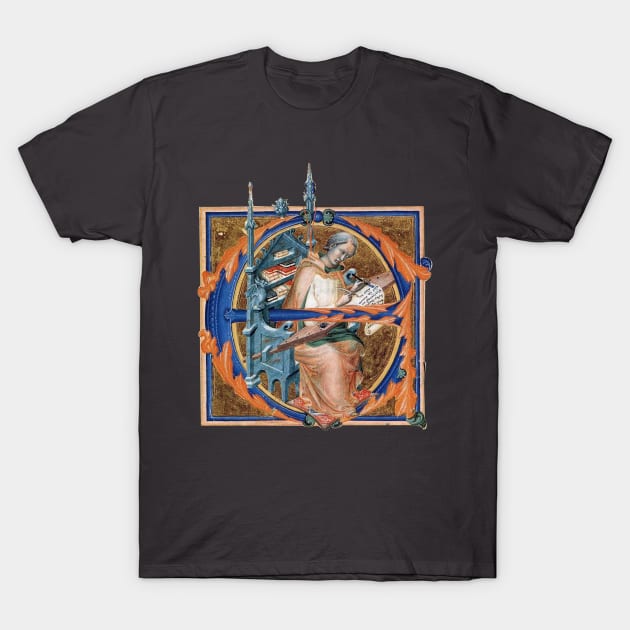 Illuminated Initial E T-Shirt by Artimaeus